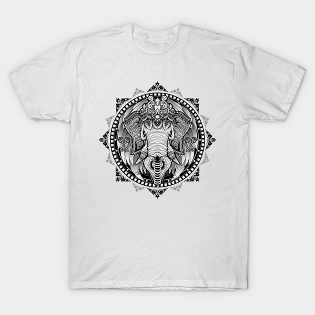 Elephant Medallion T-Shirt by GODZILLARGE